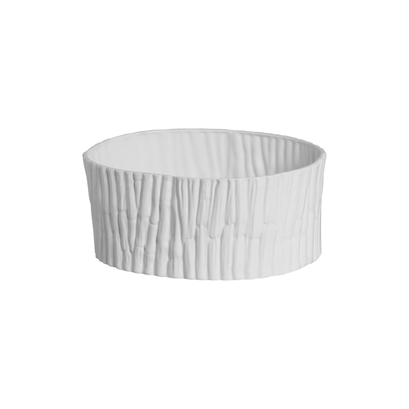CENTRO DE MESA GRANDE BAMBU BRANCO - Linha Lançamentos Decoração - 