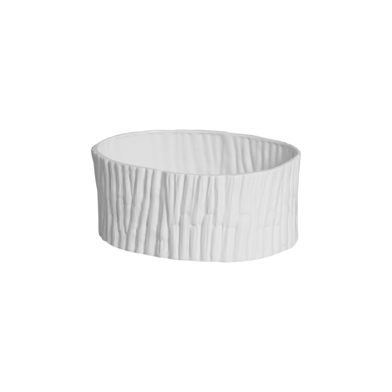 CENTRO DE MESA PEQUENO BAMBU BRANCO - Linha Lançamentos Decoração - 