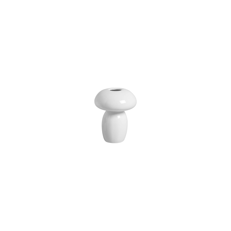 COGUMELO MÉDIO ABERTO BRANCO ESMALTE - Linha Lançamentos Decoração - 