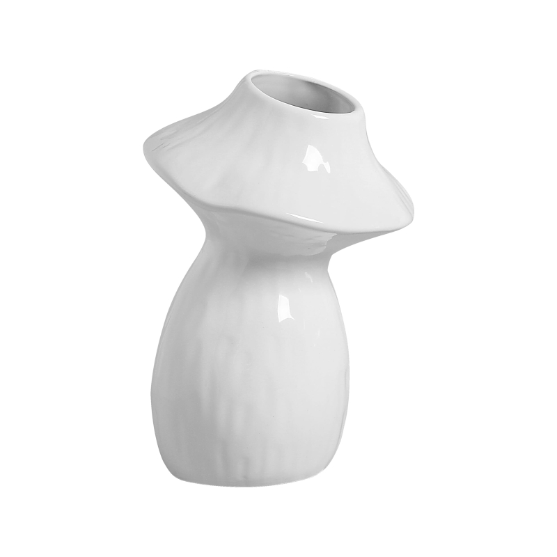 COGUMELO ALBA GRANDE BRANCO ESMALTE - Linha Lançamentos Decoração - 