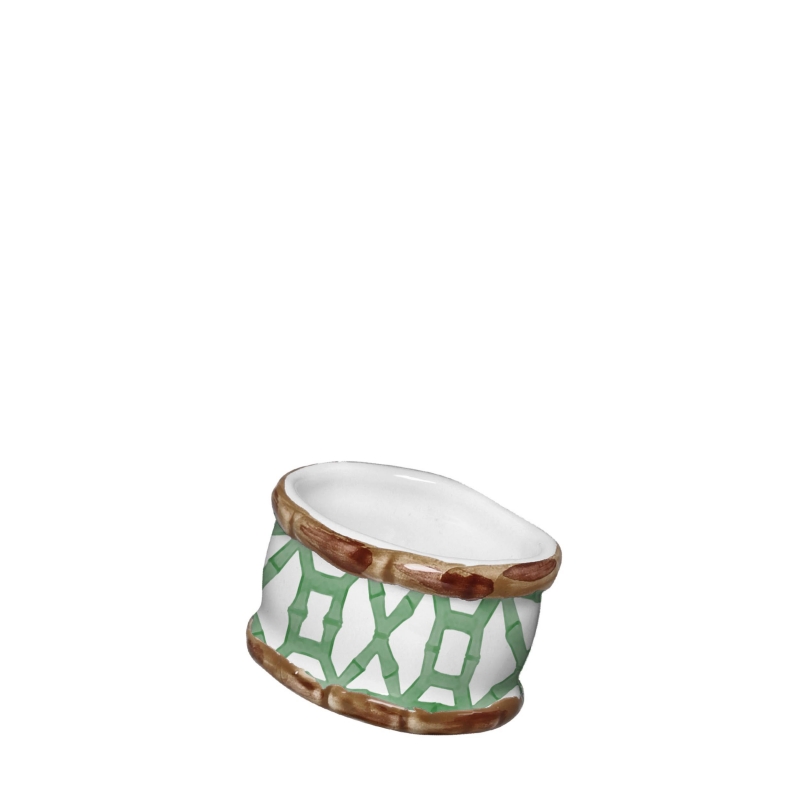 PORTA GUARDANAPO BAMBOO PRINT VERDE - Linha Bamboo Print - 