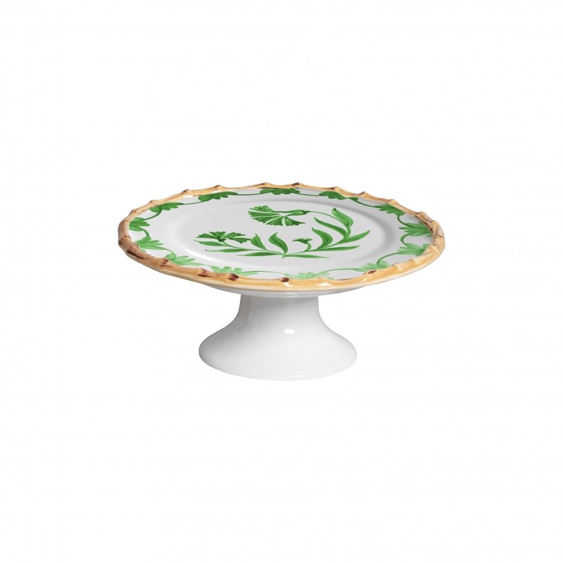 PORTA PETIT FOUR COLORFULL HANDMADE VERDE C/ PE - Linha Colorful Handmade - 
