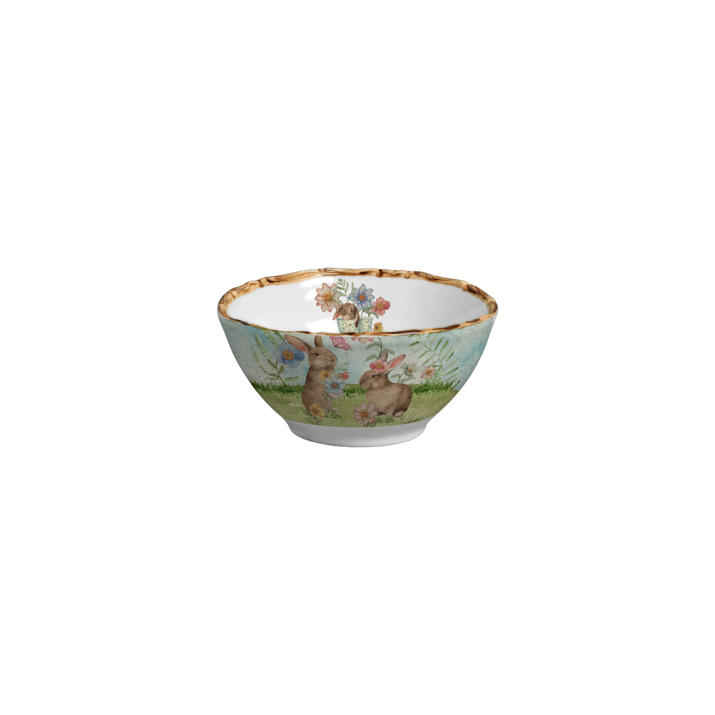 CONJ.4 BOWL CEREAL RABBIT'S GARDEN - Linha Rabbit's Garden - 