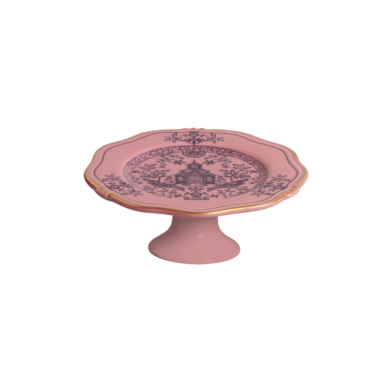 PORTA PETIT FOUR MANDARIM ROSA C/ PE - Linha Mandarim - 