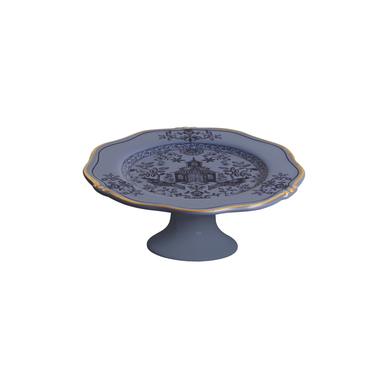 PORTA PETIT FOUR MANDARIM AZUL C/ PE - Linha Mandarim - 