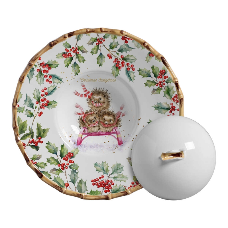 PRATO RISOTO CHRISTMAS CHEERS C/ TAMPA - Linha Christmas Cheers - 