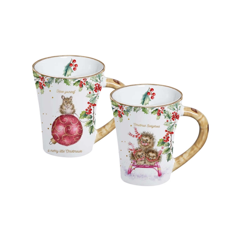 CANECA CHRISTMAS CHEERS - Linha Christmas Cheers - 