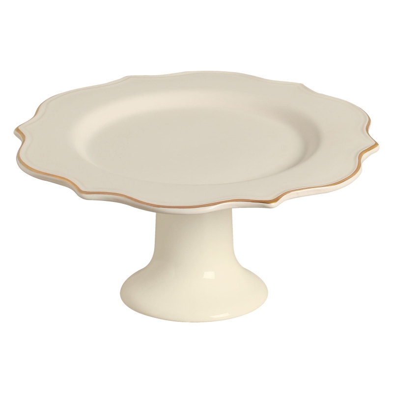 PORTA TORTA MANDARIM DOURADO C/ PE - Linha Mandarim Dourado - 