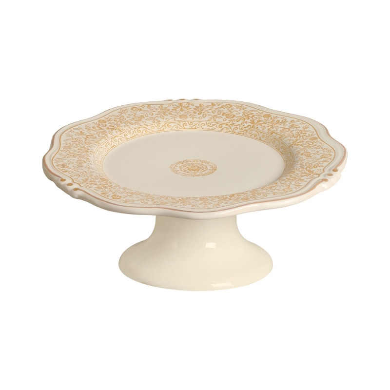 PRATO BOLO MANDARIM DOURADO C/ PE - Linha Mandarim Dourado - 