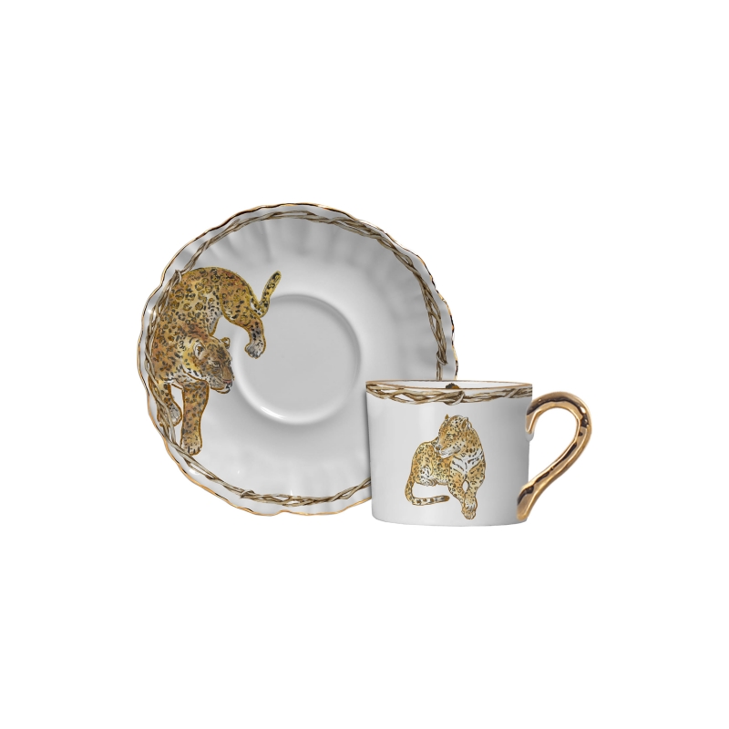 XICARA CHA JAGUAR DORE C/ PIRES - Linha Jaguar Dore - 
