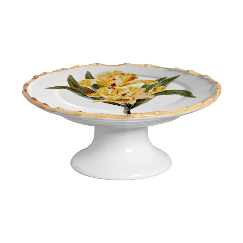 PRATO BOLO ORQUIDEE AMARELO C/ PE - Linha Orquidée - 