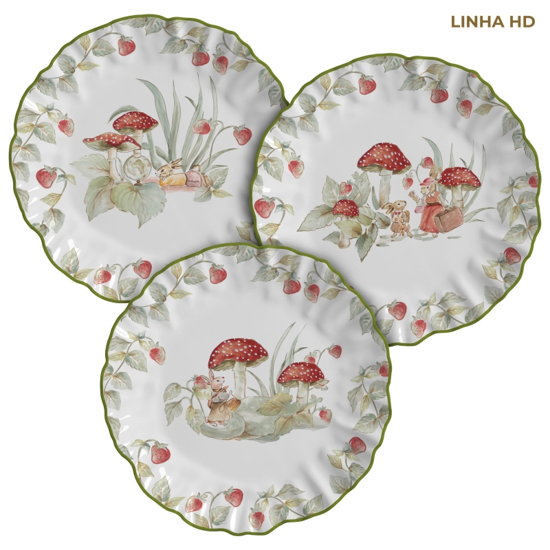 PRATO RASO BUNNY'S NOOK - Linha Bunny's Nook - HD - 
