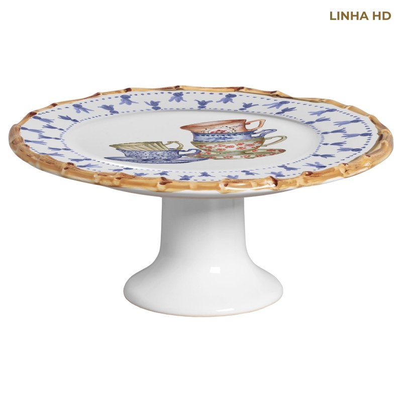 PORTA TORTA TEATIME C/ PE - Linha Teatime - HD - 