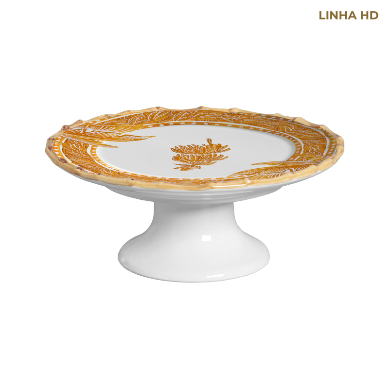 PRATO BOLO JUNGLE DREAMS AMARELO - Linha Jungle Dreams - HD - 
