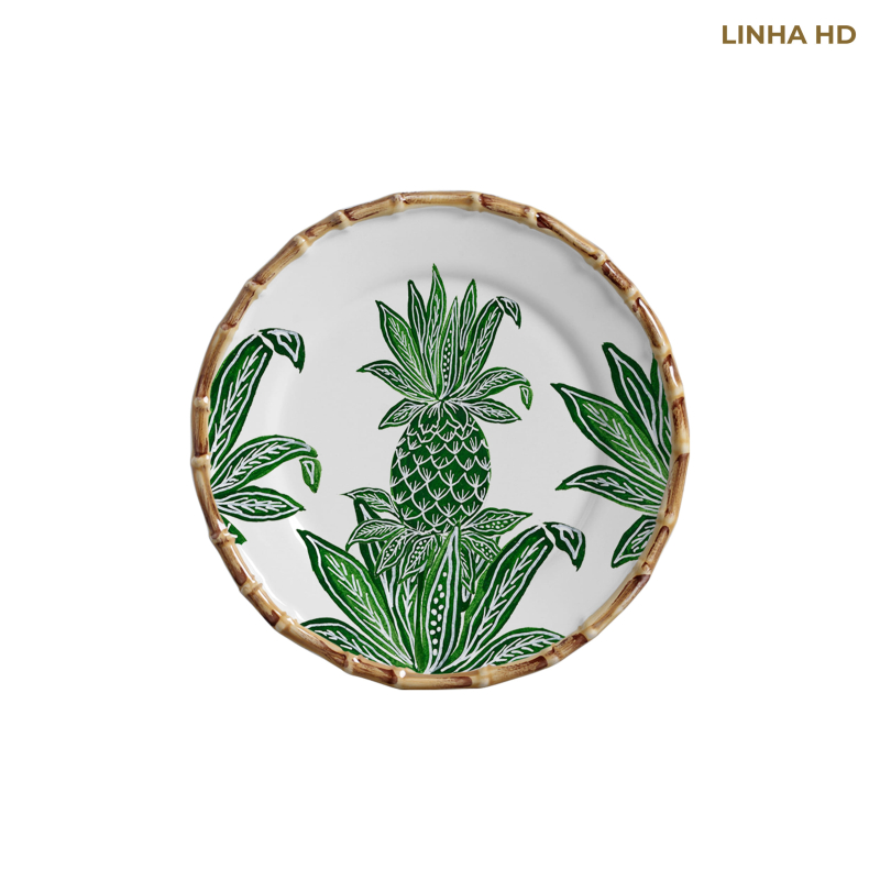 PRATO SOBREMESA JUNGLE DREAMS VERDE - Linha Jungle Dreams - HD - 