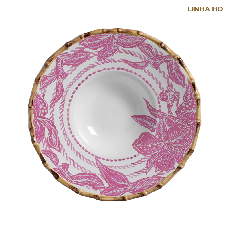 PRATO RISOTO JUNGLE DREAMS ROSA - Linha Jungle Dreams - HD - 