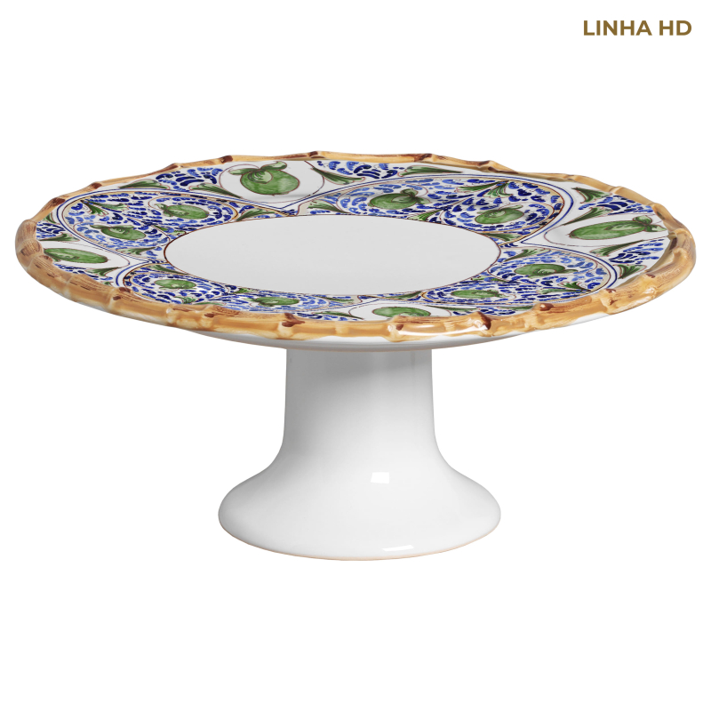 PORTA TORTA GROVE LEMON VERDE C/ PE - Linha Grove Lemon - HD - 