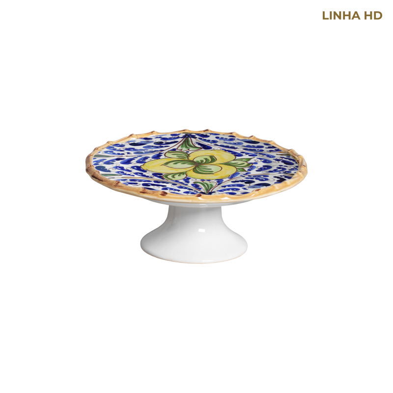 PORTA PETIT FOUR GROVE LEMON AMARELO C/ PE - Linha Grove Lemon - HD - 