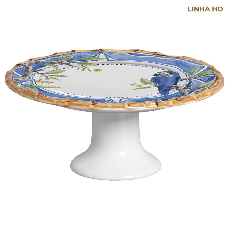 PORTA TORTA PARROT PARADISE ARARA - Linha Parrot Paradise - HD - 