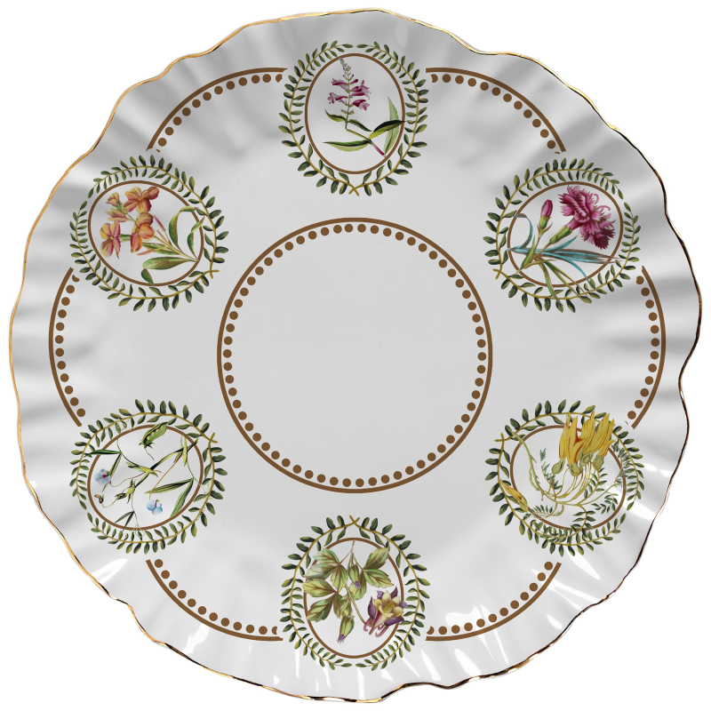 SOUSPLAT ROYAL BLOOM C/ FILETE OURO - Linha Royal Bloom - 