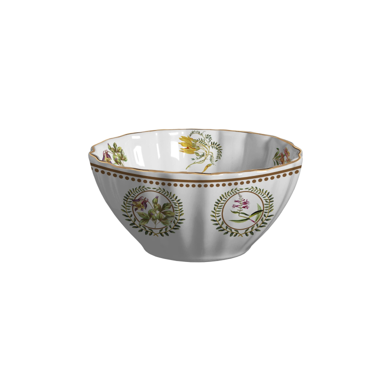 BOWL CEREAL ROYAL BLOOM C/ FILETE OURO - Linha Royal Bloom - 