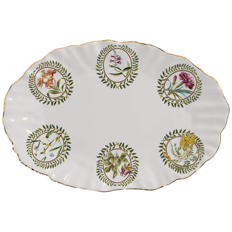 TRAVESSA MEDIA ROYAL BLOOM C/FILETE OURO - Linha Royal Bloom - 