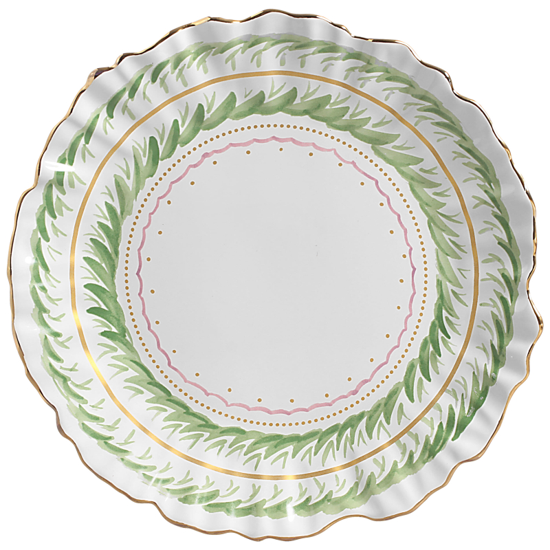 SOUSPLAT FLEUR DE ROSE C/ FILETE OURO - Linha Fleur de Rose - 