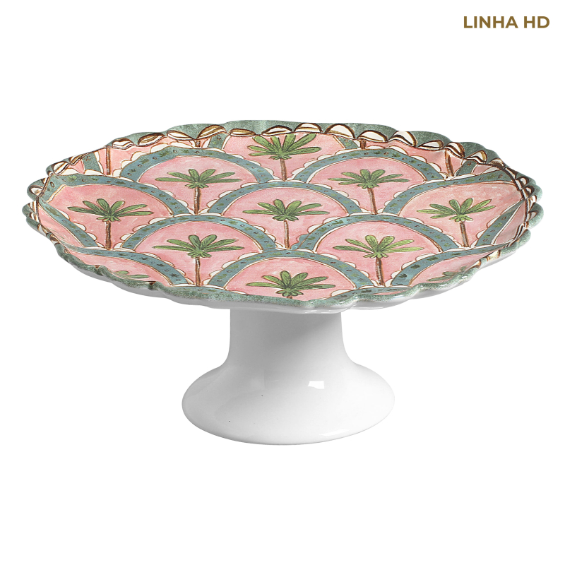 PORTA TORTA PALM GARDEN C/ PE - Linha Palm Garden - HD - 