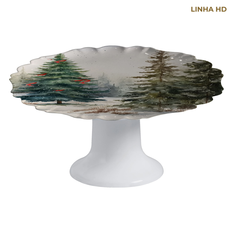 PORTA TORTA JOLLY WOODS C/ PE - Linha Jolly Woods - HD - 