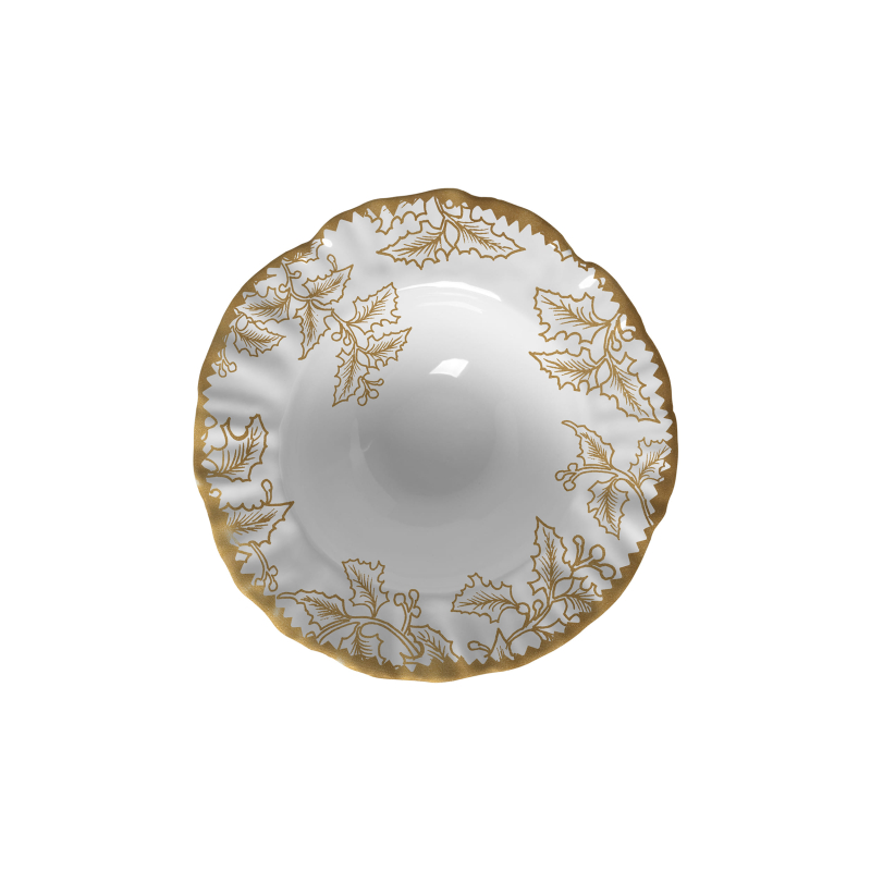 PRATO FUNDO HOLLY GOLDEN - Linha Holly Golden - 