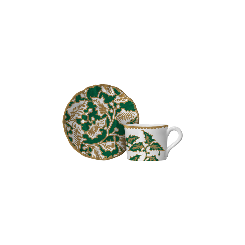 XICARA CAFE HOLLY GOLDEN C/ PIRES - Linha Holly Golden - 