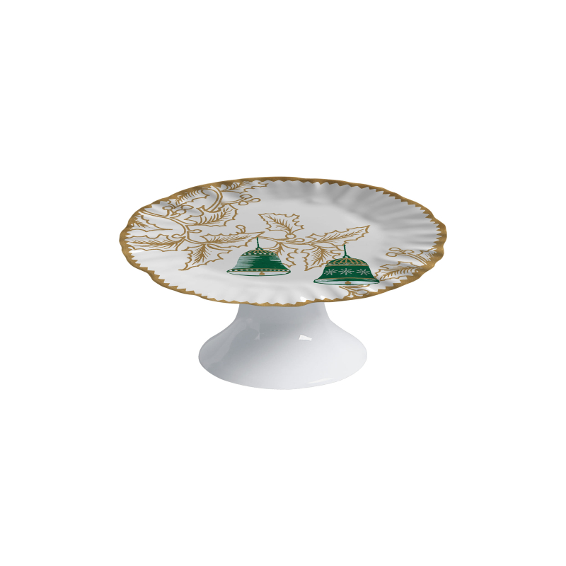 PORTA PETIT FOUR HOLLY GOLDEN DOURADO C/ PE - Linha Holly Golden - 