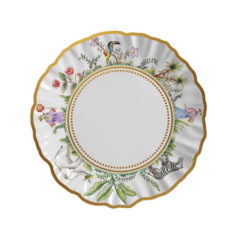 PRATO RASO ORIENT BLOOM - Linha Orient Bloom - 