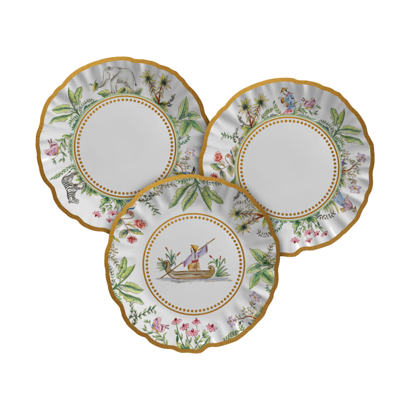 PRATO SOBREMESA ORIENT BLOOM - Linha Orient Bloom - 