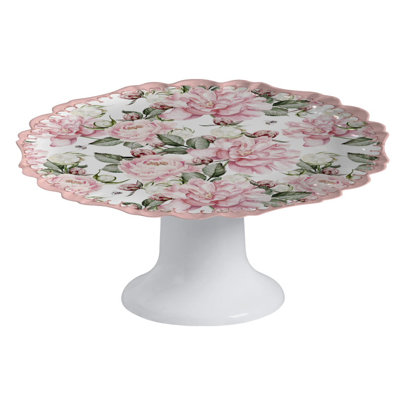 PORTA TORTA CLASSIC PEONY C/ PE - Linha Classic Peony - HD - 