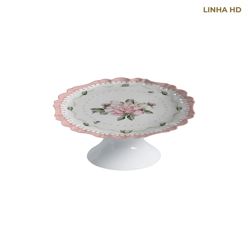 PORTA PETIT FOUR CLASSIC PEONY C/ PE - Linha Classic Peony - HD - 