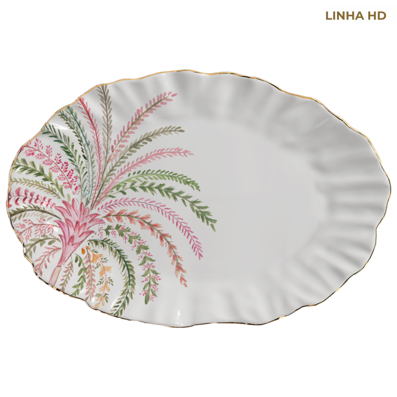TRAVESSA MEDIA PINK PALM - Linha Pink Palm - HD - 