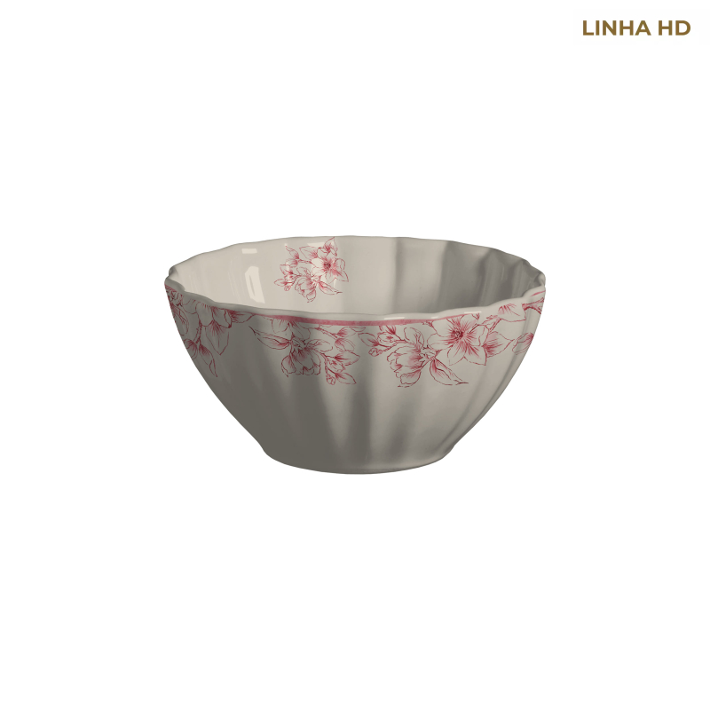 BOWL CEREAL SOFT BLOOM ROSA - Linha Soft Bloom - HD - 