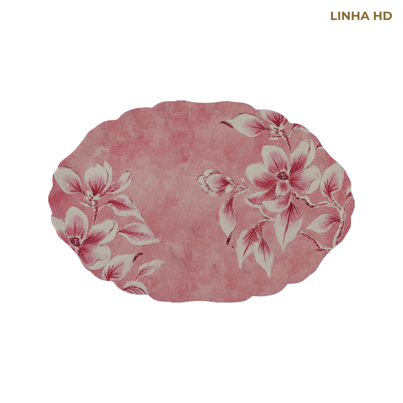 TRAVESSA PEQUENA AR SOFT BLOOM FUNDO ROSA - Linha Soft Bloom - HD - 