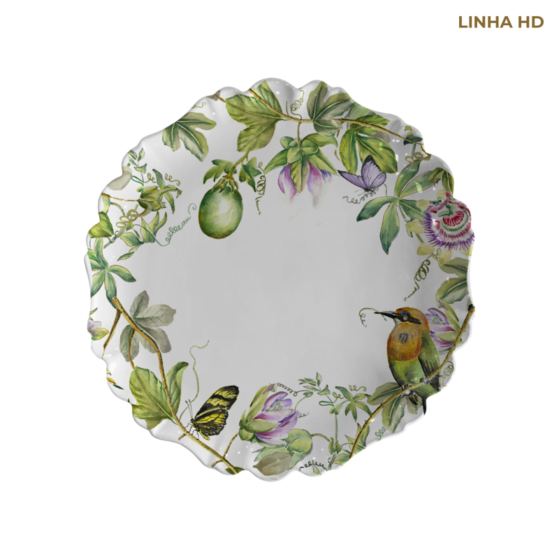 PRATO RASO PASSION GARDEN PASSARO - Linha Passion Garden - HD - 