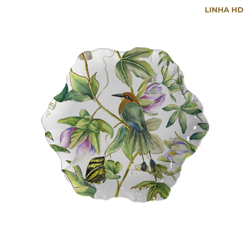 PRATO SOBREMESA PASSION GARDEN - Linha Passion Garden - HD - 