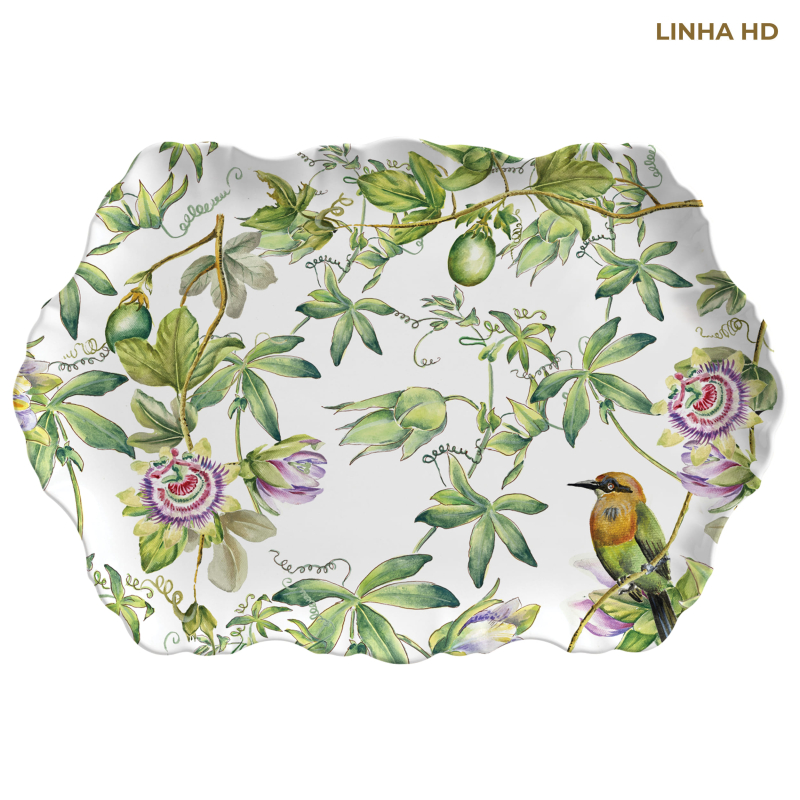 TRAVESSA MEDIA RETANGULAR PASSION GARDEN - Linha Passion Garden - HD - 