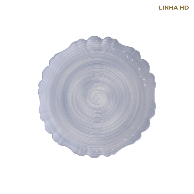 PRATO SOBREMESA COLORS PALM JEANS - Linha Cores – HD - 