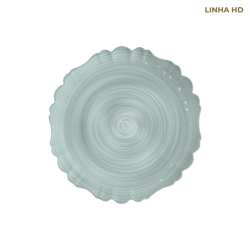 PRATO SOBREMESA COLORS PALM VERDE AGUA - Linha Cores – HD - 