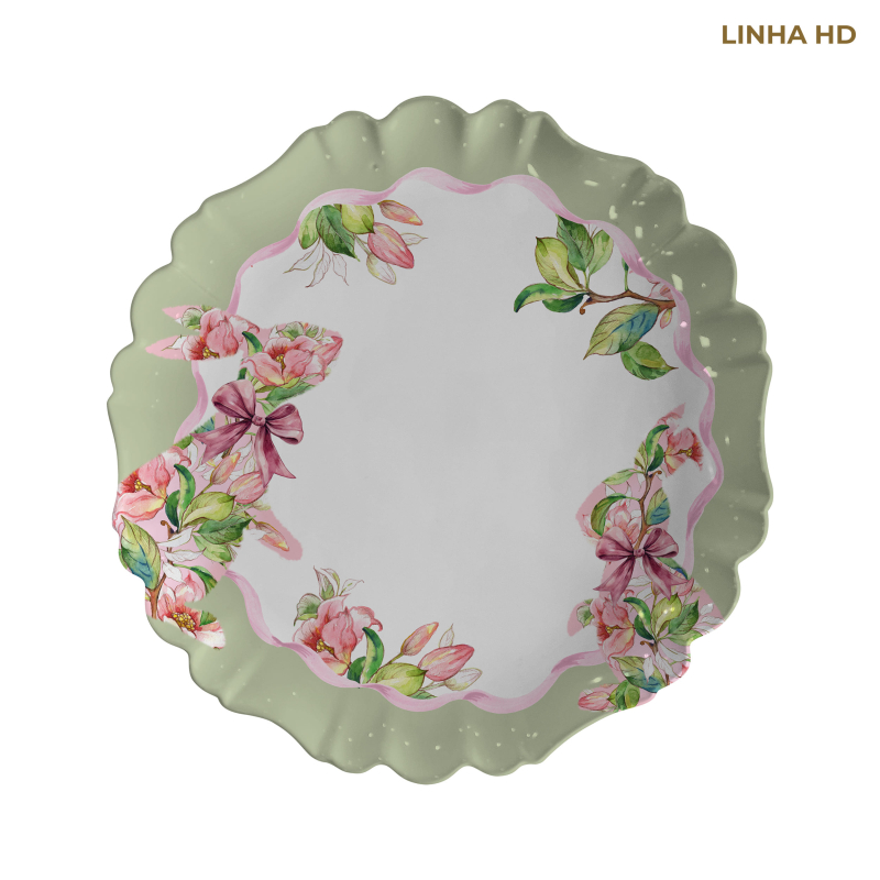PRATO RASO FLORAL BUNNY - Linha Floral Bunny - HD - 
