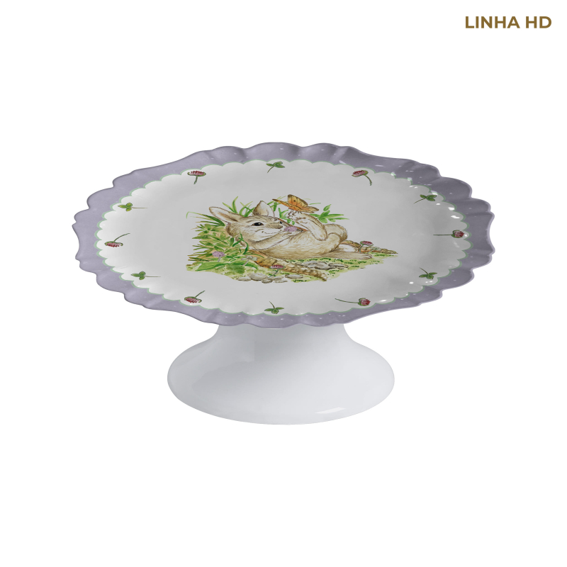 PRATO BOLO FUN BUNNY C/ PE - Linha Fun Bunny - HD - 