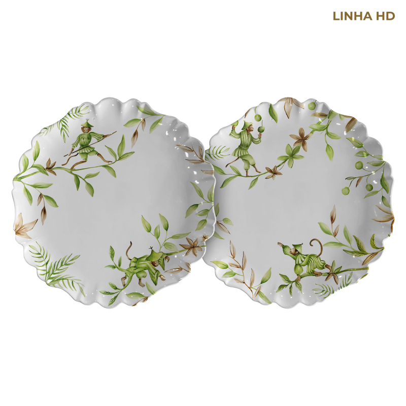 PRATO RASO GREEN MONKEYS - Linha Green Monkeys - HD - 