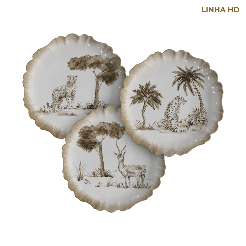 PRATO SOBREMESA SAFARI - Linha Safari - HD - 
