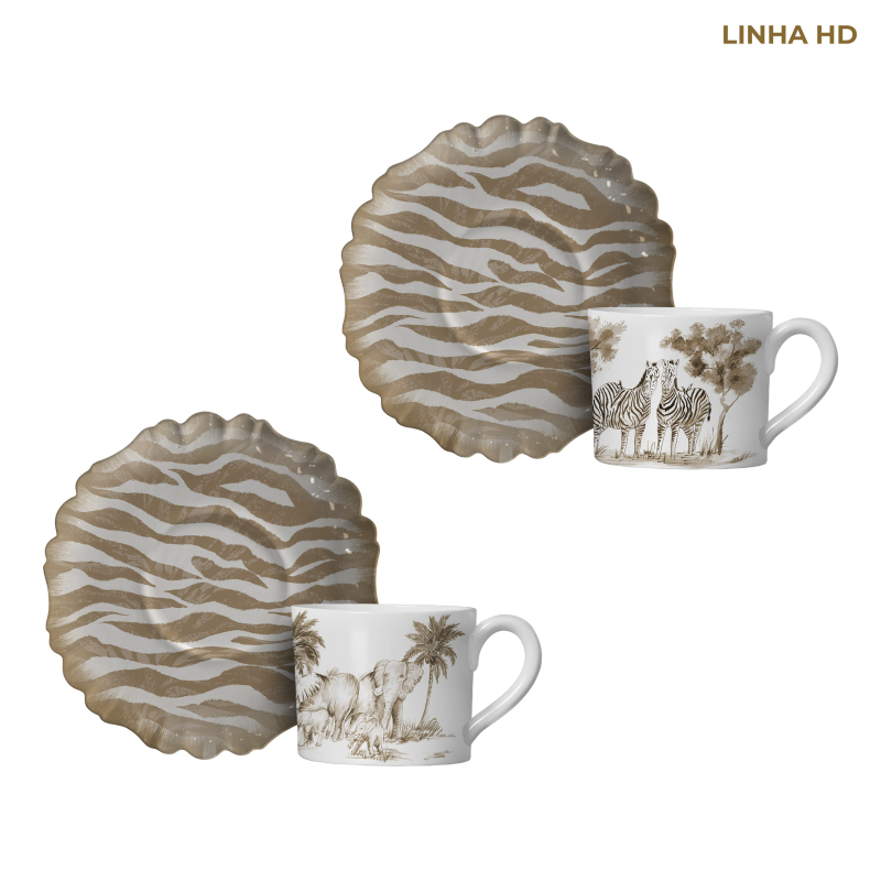 XICARA CHA SAFARI C/ PIRES - Linha Safari - HD - 