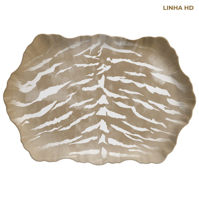 TRAVESSA MEDIA RETANGULAR SAFARI ESTAMPADA - Linha Safari - HD - 